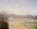 The Bassin des Tuileries: Afternoon, Sun - Camille Pissarro