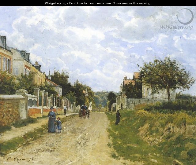 Entrance to a Village - Victor-Alfred-Paul Vignon