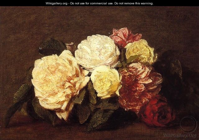 Roses XV - Ignace Henri Jean Fantin-Latour