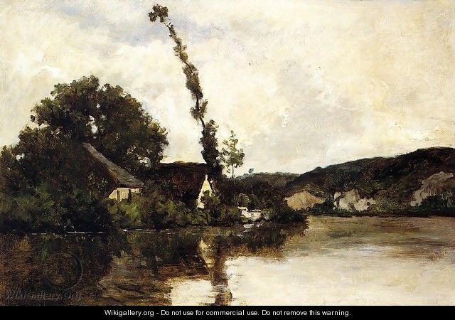 River Landscape - Karl Pierre Daubigny
