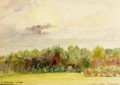 Landscape at Eragny I - Camille Pissarro