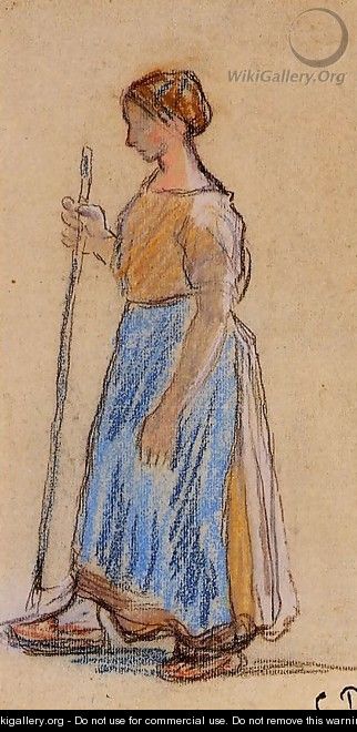 Peasant Woman - Camille Pissarro