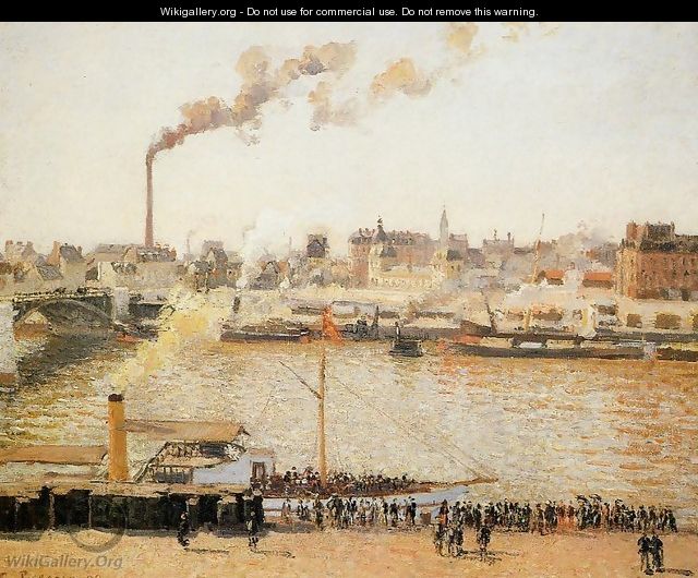 Rouen, Saint-Sever: Morning - Camille Pissarro
