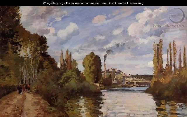 Riverbanks in Pontoise - Camille Pissarro