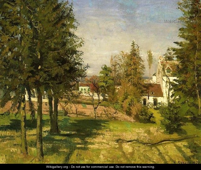The Pine Trees of Louveciennes - Camille Pissarro