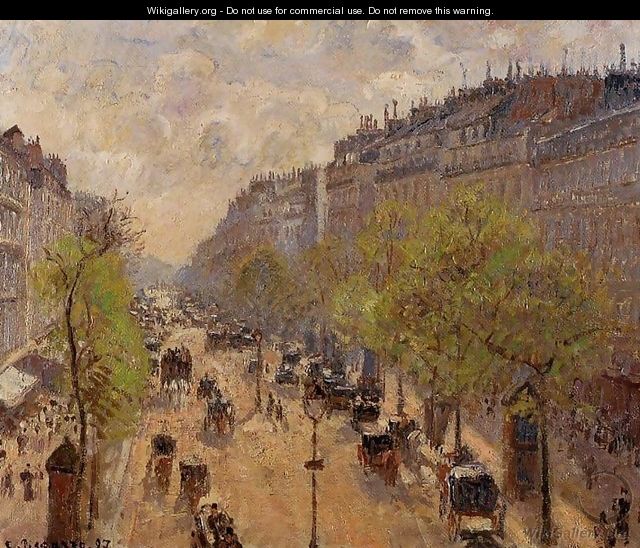 Boulevard Montmartre: Spring I - Camille Pissarro