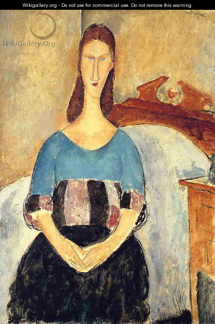 Jeanne Hebuterne III - Amedeo Modigliani - WikiGallery.org, the largest ...