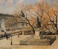 The Pont-Neuf, Statue of Henri IV: Morning, Sun - Camille Pissarro