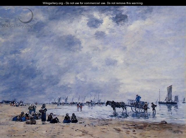 Berck, the Arrival of the Fishing Boats - Eugène Boudin
