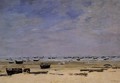 The Coastline at Berck at Low Tide - Eugène Boudin