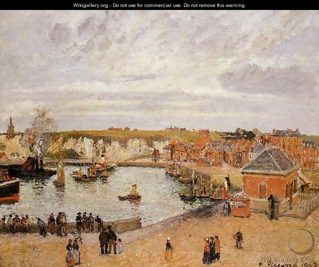 The Port of Dieppe - Camille Pissarro