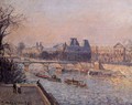 The Louvre, Afternoon - Camille Pissarro