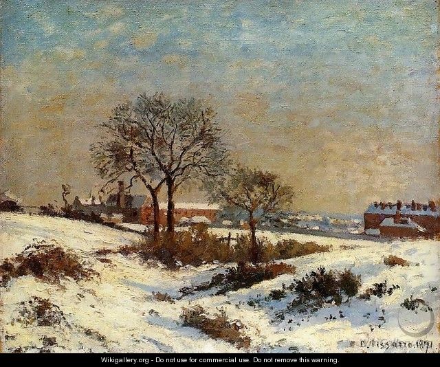 Landscape under Snow, Upper Norwood - Camille Pissarro