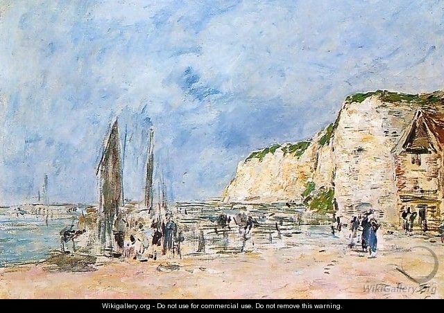 Dieppe, the Pollet Cliffs - Eugène Boudin