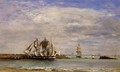 Trouville, the Jettys, High Tide I - Eugène Boudin