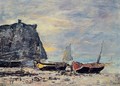 Etretat, the Cliff of Aval - Eugène Boudin