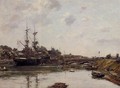 View of La Touques - Eugène Boudin