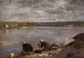 Laundresses on the Banks of the Touques XIV - Eugène Boudin