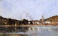 The Seine at Caudebec-en-Caux - Eugène Boudin