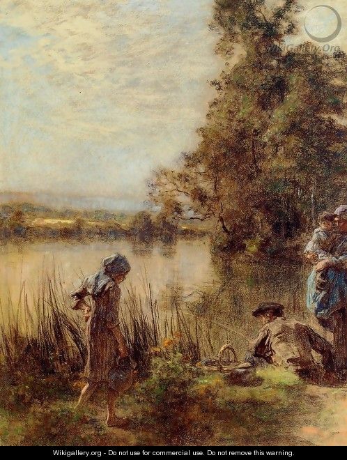 Fisherman and His Family - Léon-Augustin L