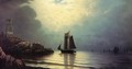 Sailing Vessel off a Rocky Point - William Frederick de Haas
