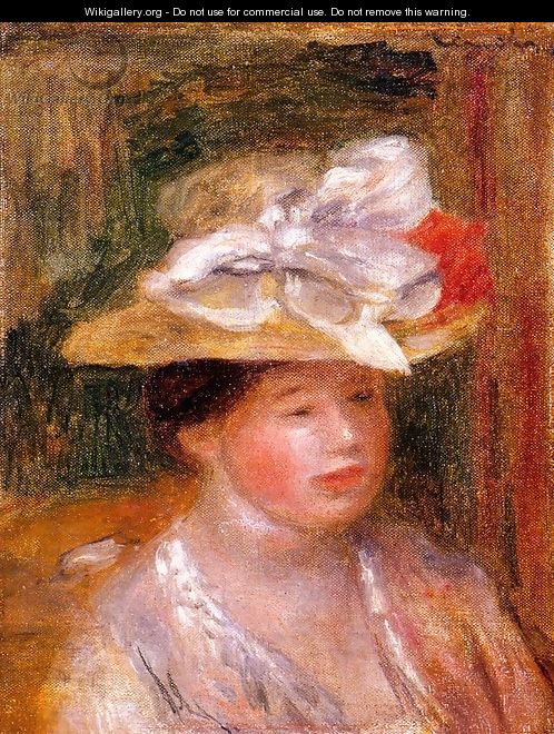Head of a Woman I - Pierre Auguste Renoir