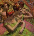 Ballerinas Adjusting Their Dresses - Edgar Degas