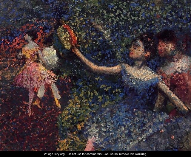 Dancer and Tambourine - Edgar Degas