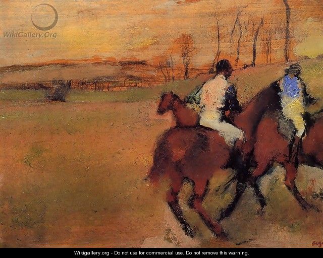 Horses and Jockeys - Edgar Degas