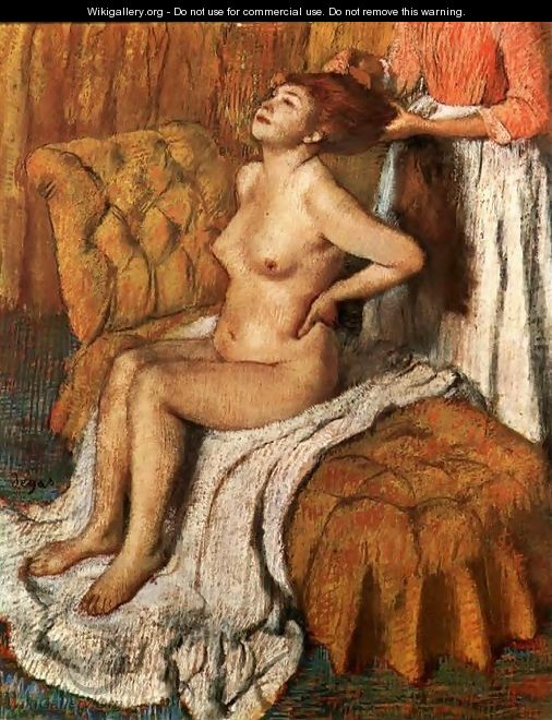 Woman Having Her Hair Combed II - Edgar Degas