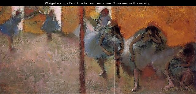 Dancers in a Studio - Edgar Degas