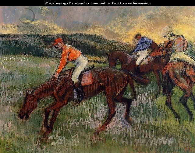 Three Jockeys - Edgar Degas