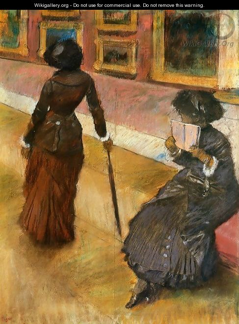 Mary Cassatt at the Louvre I - Edgar Degas