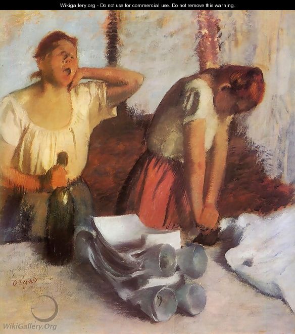 Laundry Girls Ironing I - Edgar Degas