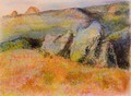 Landscape with Rocks - Edgar Degas