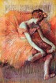 Dancer Adjusting Her Sandel - Edgar Degas