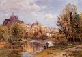 The Village of Puy en Valay - Edmond Marie Petitjean