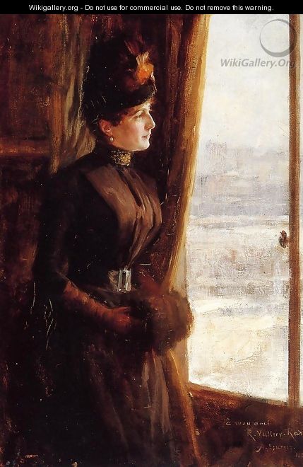 Portrait of Madame Vallery-Radot - Albert Edelfelt