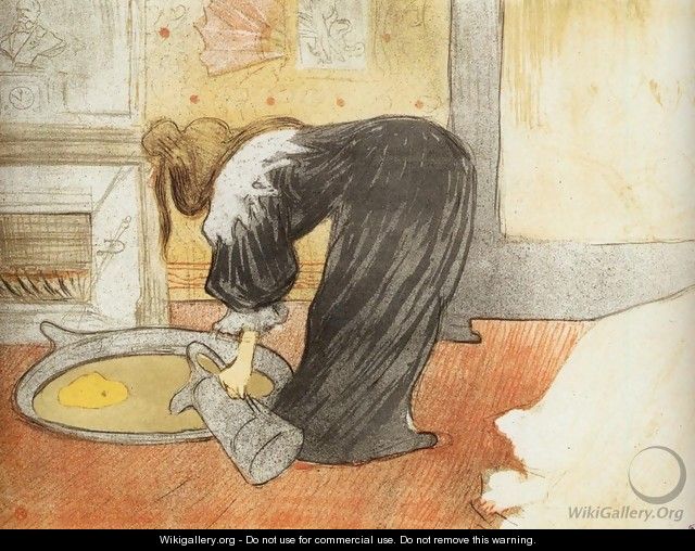 Elles: Woman with a Tub - Henri De Toulouse-Lautrec