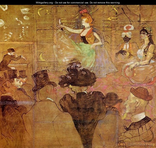 La Goulue Dancing - Henri De Toulouse-Lautrec