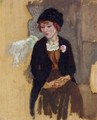 Hermine in a Black Hat - Jules Pascin