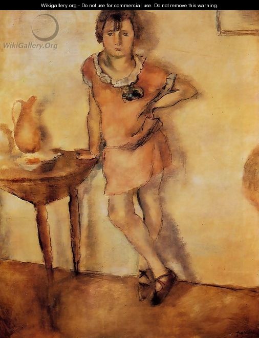 Young Girl in a Dress - Jules Pascin