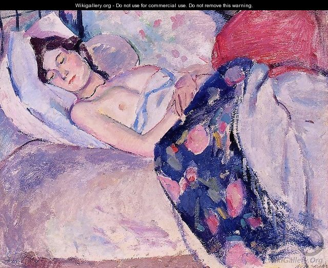 Sleeping Woman - Jules Pascin