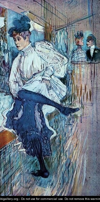 Jane Avril Dancing 2 - Henri De Toulouse-Lautrec