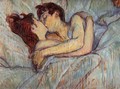 In Bed: The Kiss - Henri De Toulouse-Lautrec