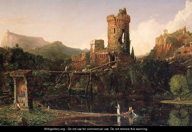 Landscape Composition: Italian Scenery - Jean-Baptiste-Camille Corot