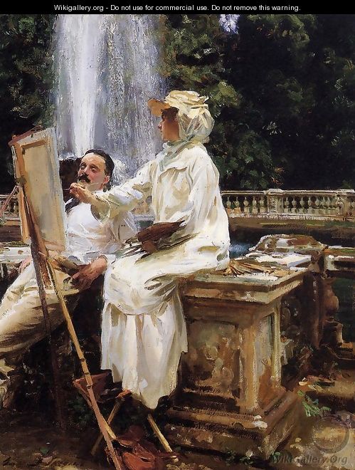 The Fountain, Villa Torlonia, Frascati, Italy - John Singer Sargent