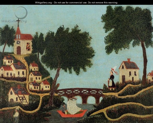 Landscape with Bridge - Henri Julien Rousseau