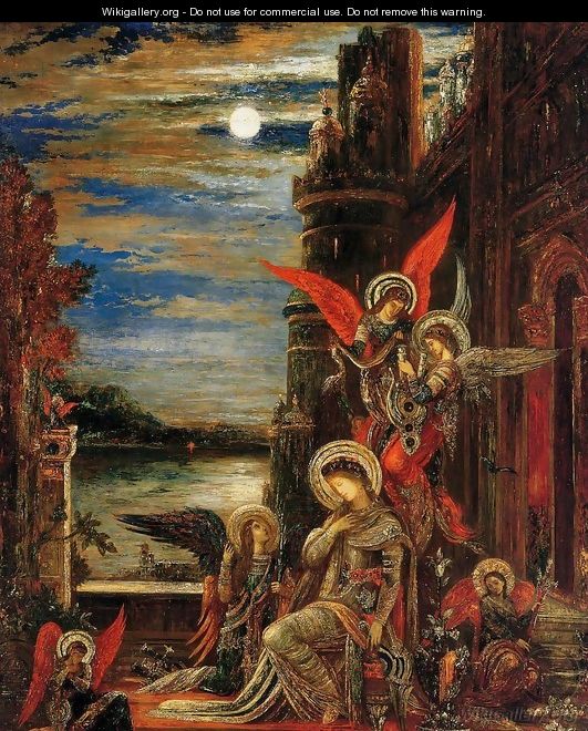 Saint Cecilia: Angels Announcing Her Impending Martyrdom - Gustave Moreau