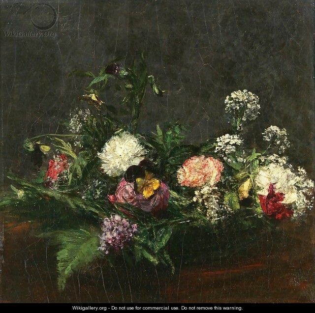 Flowers V - Ignace Henri Jean Fantin-Latour